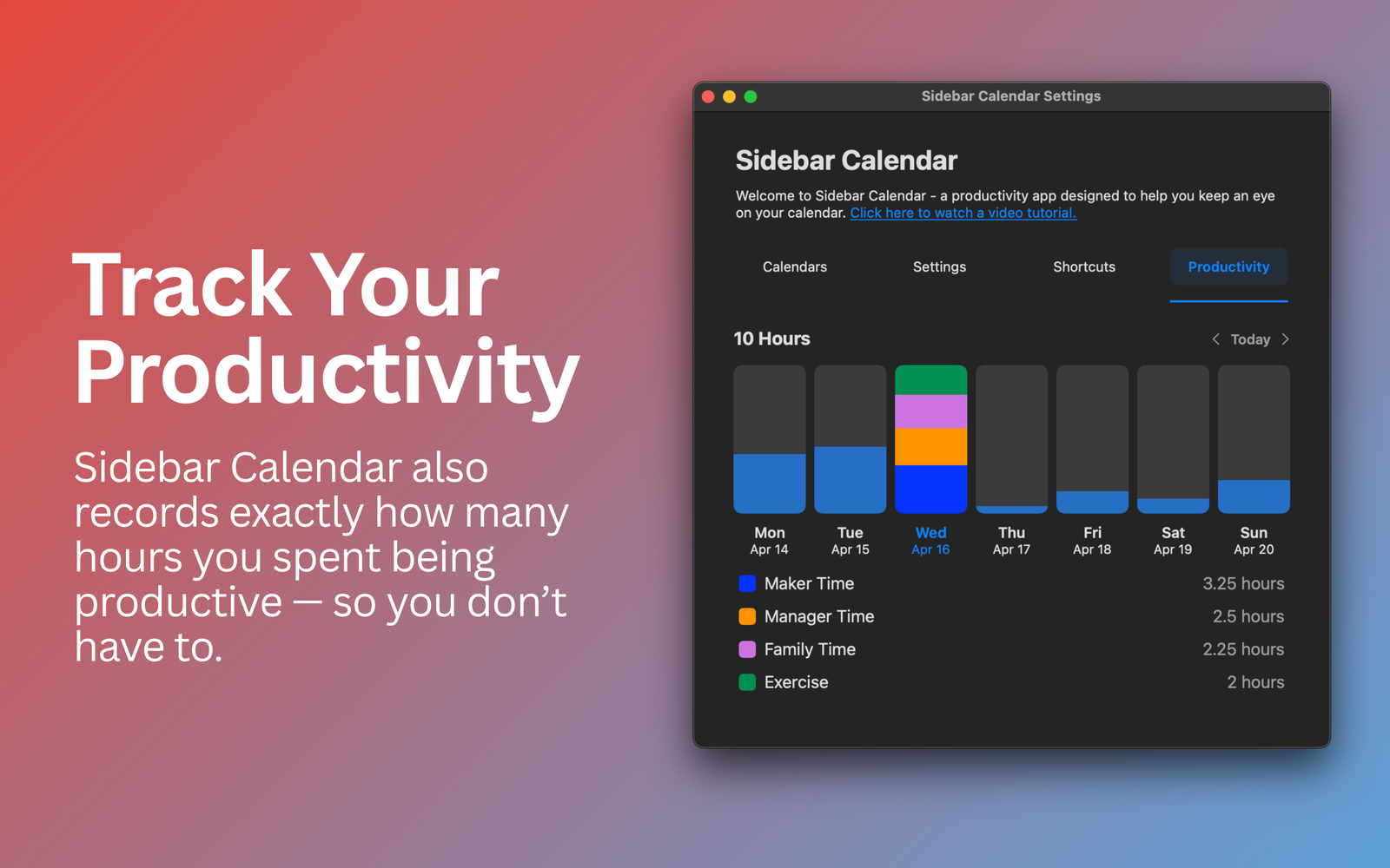 Sidebar Calendar Screenshot 3